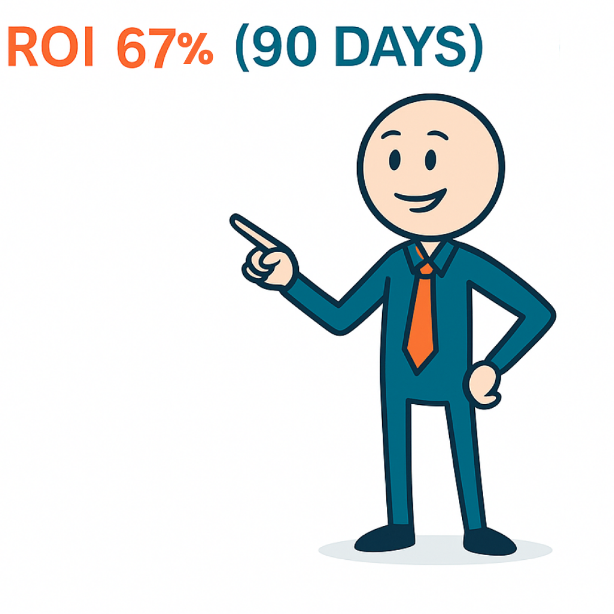 Infographic showing “Investment $3,440 → ROI $5,760 (90 Days).